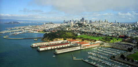 Aerial View of Fort Mason